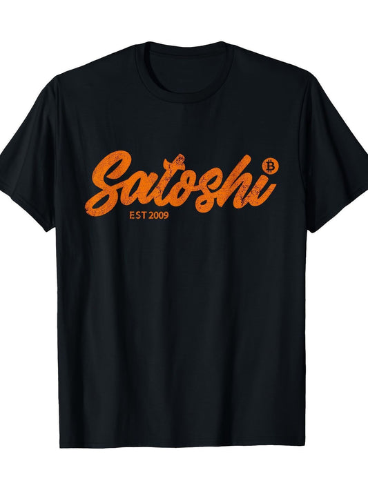 Unisex Bitcoin T-Shirt – 2009 Satoshi Nakamoto Creator Tee for Men & Women