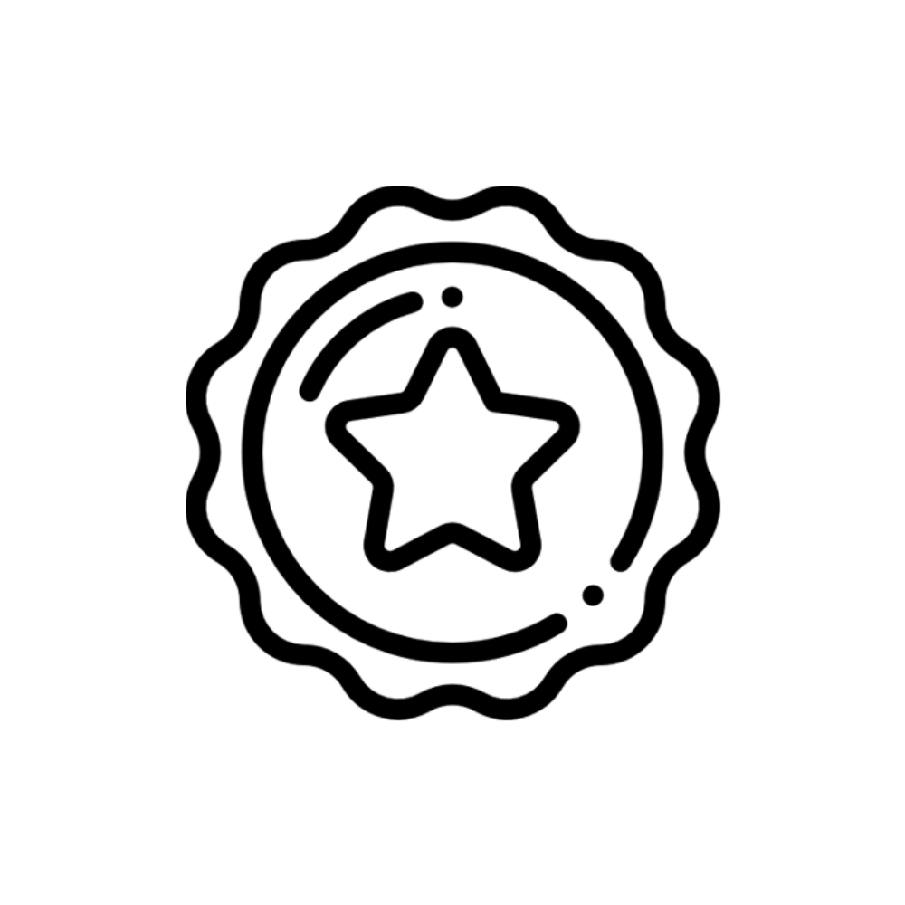 Minimalist black and white outline of two hands forming a heart shape