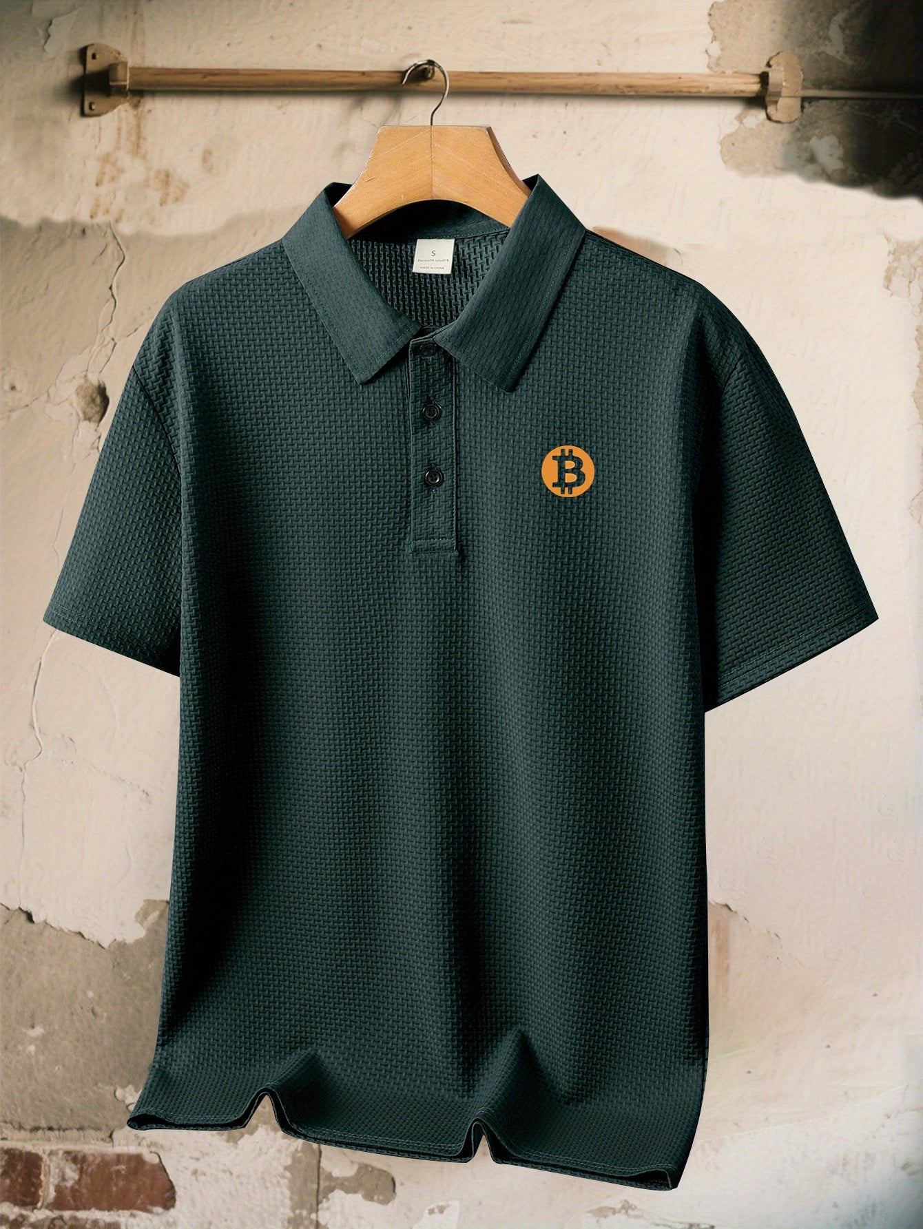 Men's Bitcoin Golf Polo Shirt – Short Sleeve Tee