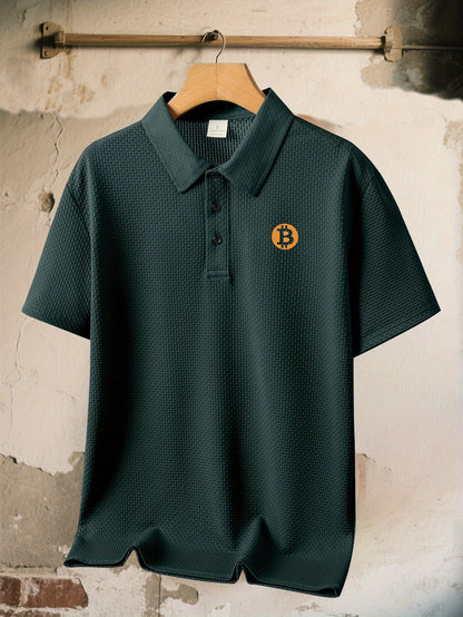 Men's Bitcoin Golf Polo Shirt – Short Sleeve Tee